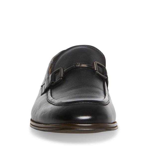 Steve Madden Aahron Deri Loafer Ayakkabı Erkek Siyah | SM-082FQ