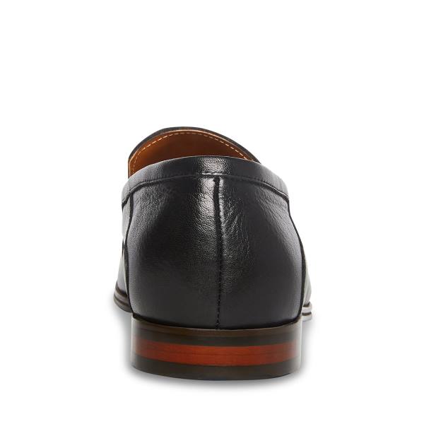 Steve Madden Aahron Deri Loafer Ayakkabı Erkek Siyah | SM-082FQ