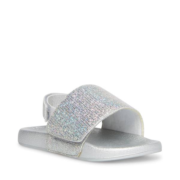 Steve Madden Abrooks Glitter Sandalet Çocuk Gümüş | SM-361VL