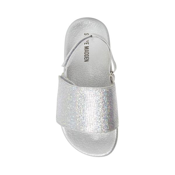 Steve Madden Abrooks Glitter Sandalet Çocuk Gümüş | SM-361VL