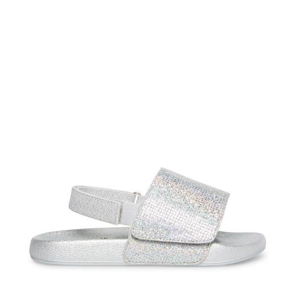 Steve Madden Abrooks Glitter Sandalet Çocuk Gümüş | SM-361VL