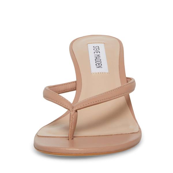 Steve Madden Addyson Tan Deri Heel Topuklu Ayakkabı Kadın Kahverengi | SM-359OC