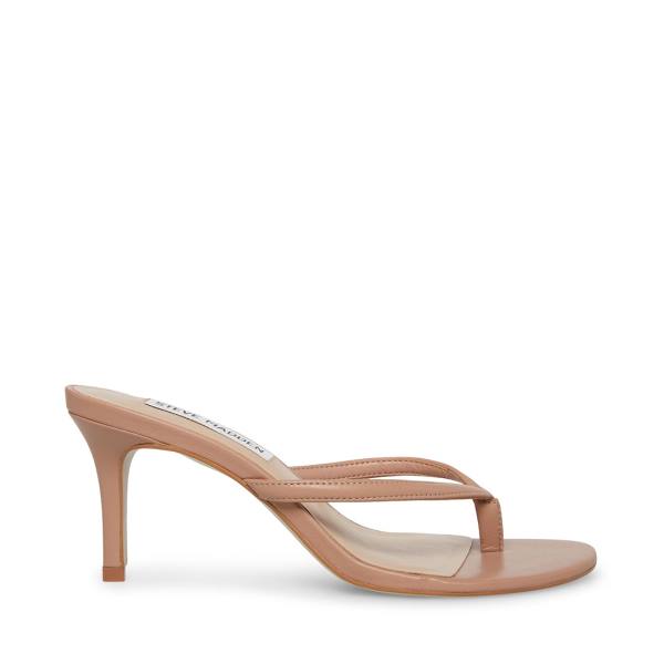 Steve Madden Addyson Tan Deri Heel Topuklu Ayakkabı Kadın Kahverengi | SM-359OC