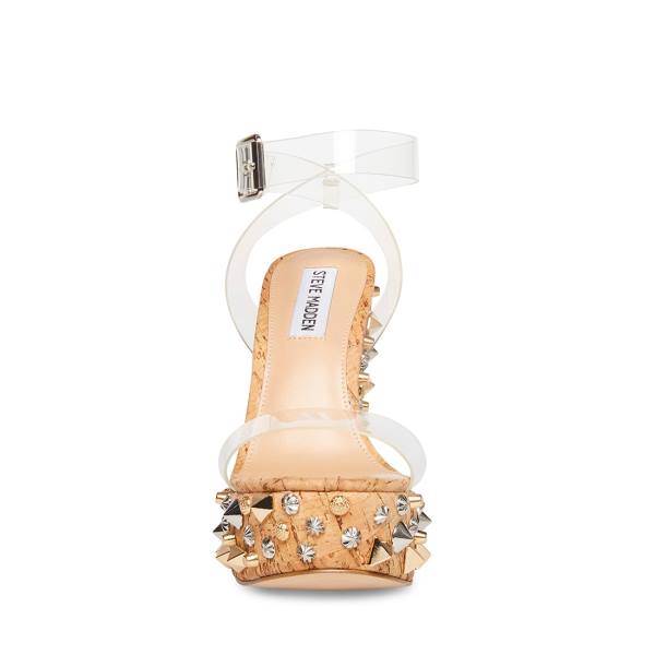 Steve Madden Alika Sandalet Kadın Clear | SM-502YN