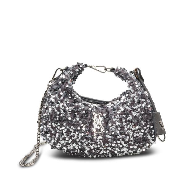 Steve Madden Bbrenda Sequins Çapraz Askılı Çanta Kadın Gümüş | SM-059OZ