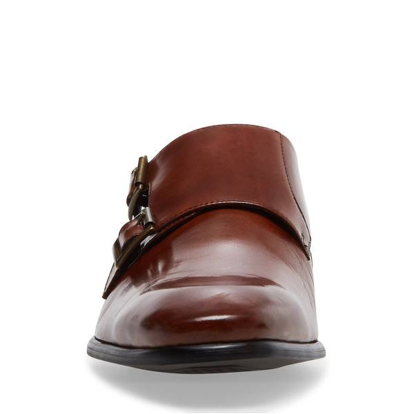 Steve Madden Beaumont Cognac Deri Elbise Ayakkabısı Erkek Kahverengi | SM-589OU