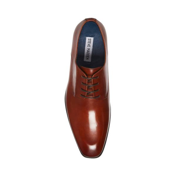 Steve Madden Beaux Cognac Deri Elbise Ayakkabısı Erkek Kahverengi | SM-286QA