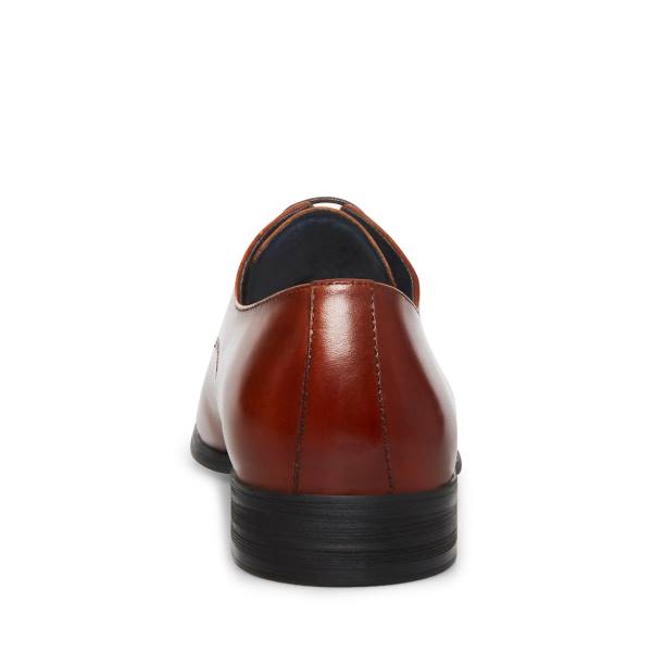 Steve Madden Beaux Cognac Deri Elbise Ayakkabısı Erkek Kahverengi | SM-286QA