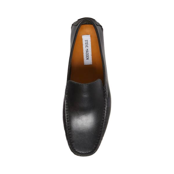 Steve Madden Bergamo Deri Loafer Ayakkabı Erkek Siyah | SM-694XT