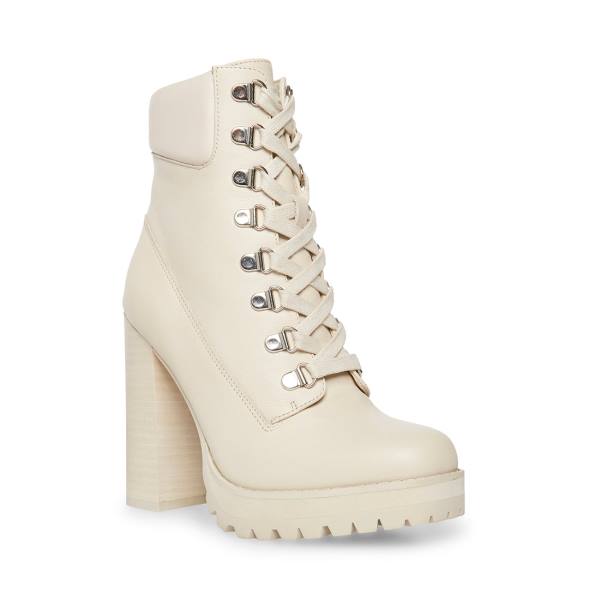 Steve Madden Beso Bone Deri Bot Kadın Bej Rengi | SM-027TY