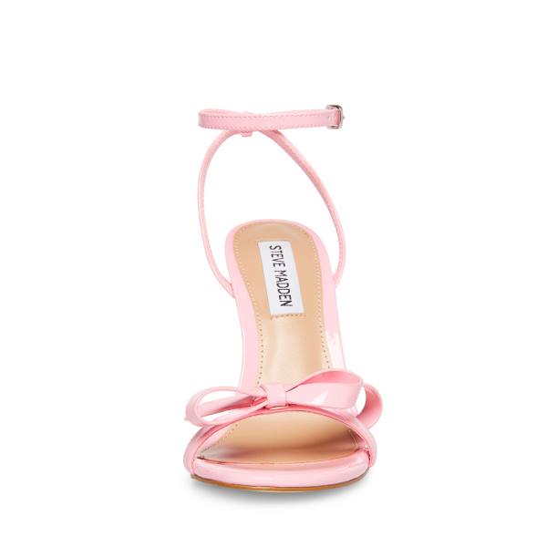 Steve Madden Bradshaw Rugan Heel Topuklu Ayakkabı Kadın Pembe | SM-796XD