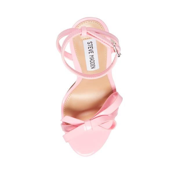 Steve Madden Bradshaw Rugan Heel Topuklu Ayakkabı Kadın Pembe | SM-796XD