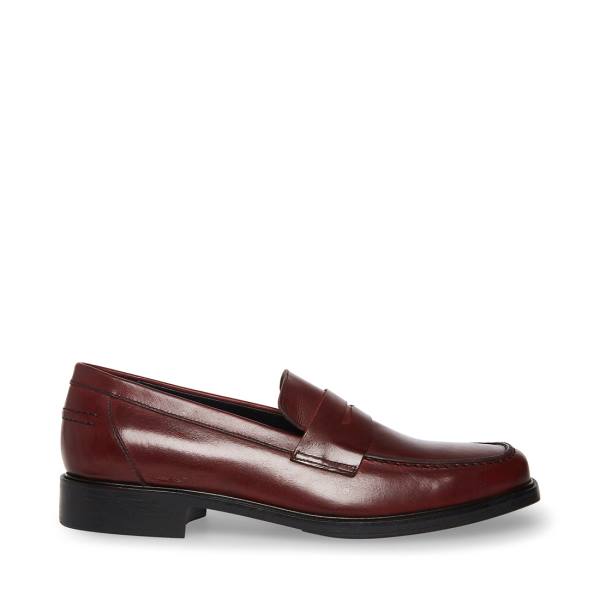 Steve Madden Brookline Burgundy Loafer Ayakkabı Erkek Bordo | SM-402DS