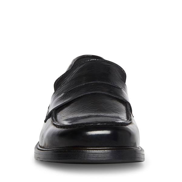 Steve Madden Brookline Rugan Loafer Ayakkabı Erkek Siyah | SM-168FY