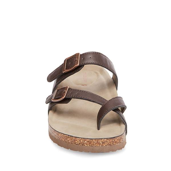 Steve Madden Bryceee Sandalet Kadın Koyu Kahverengi | SM-041CG