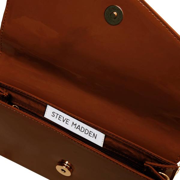 Steve Madden Bworldly Cognac Omuz Çantası Kadın Koyu Kahverengi | SM-680KU