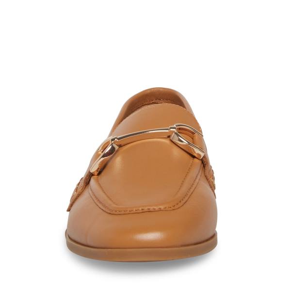 Steve Madden Carrine Cognac Deri Düz Ayakkabı Kadın Kahverengi | SM-503DT