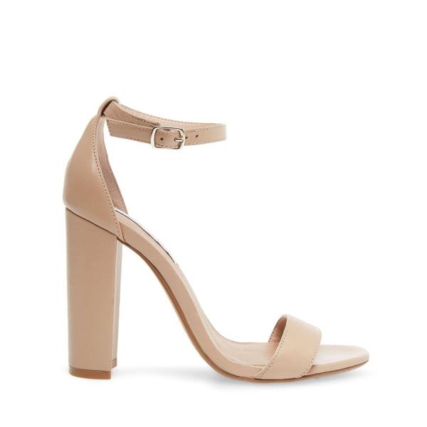 Steve Madden Carrson Blush Deri Heel Topuklu Ayakkabı Kadın Pembe | SM-659WO