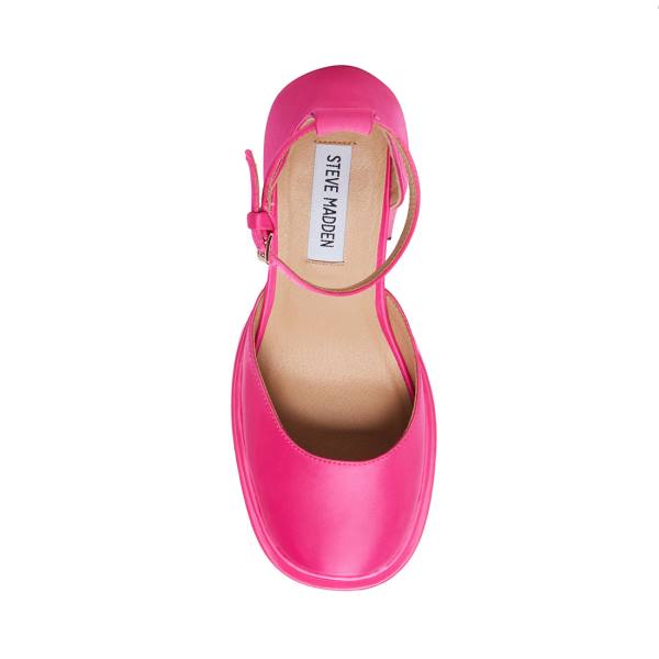 Steve Madden Charlize Satin Heel Topuklu Ayakkabı Kadın Pembe | SM-091LV