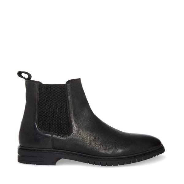 Steve Madden Crawford Deri Çizme Erkek Siyah | SM-361QU