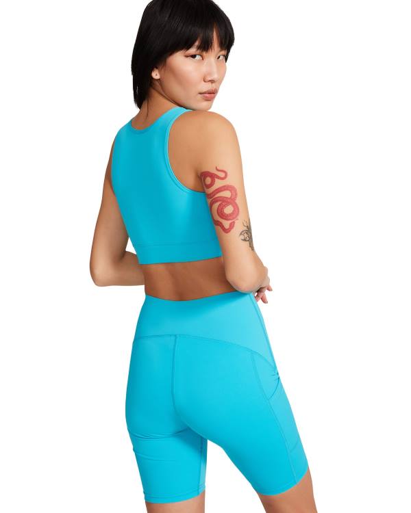 Steve Madden Cropped Active Tank Turquoise Üstler Kadın Turkuaz | SM-169WG