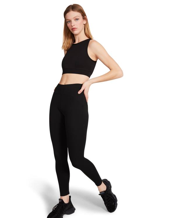 Steve Madden Cropped Active Tank Üstler Kadın Siyah | SM-574WL