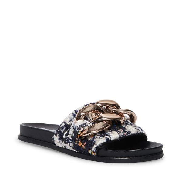 Steve Madden Delay Sandalet Kadın Lacivert Renkli | SM-062NT