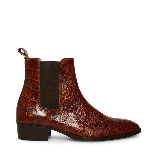 Steve Madden Dex-c Crocodile Bot Erkek Kahverengi | SM-382EZ