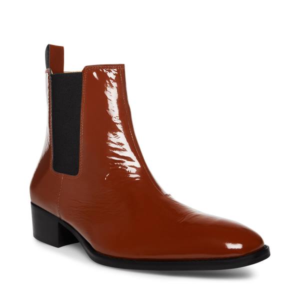 Steve Madden Dex-l Cognac Rugan Çizme Erkek Kahverengi | SM-470XK