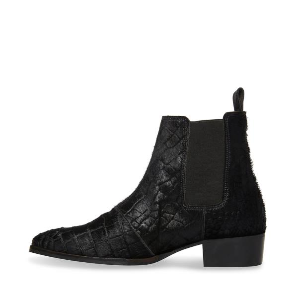 Steve Madden Dex-p Pony Çizme Erkek Siyah | SM-473WI