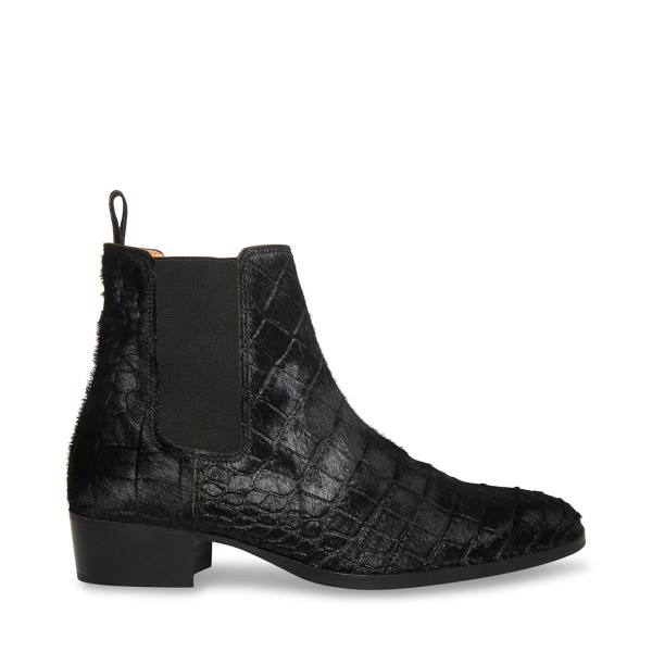 Steve Madden Dex-p Pony Çizme Erkek Siyah | SM-473WI