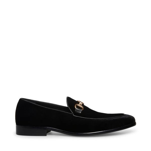 Steve Madden Diego-v Velvet Loafer Ayakkabı Erkek Siyah | SM-419SM