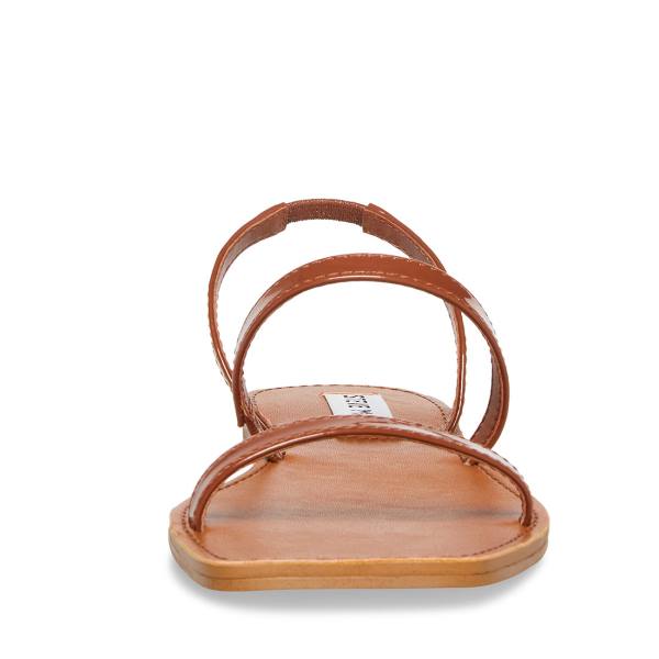 Steve Madden Direct Cognac Rugan Sandalet Kadın Kahverengi | SM-651KN