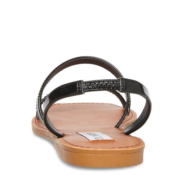 Steve Madden Direct Rugan Sandalet Kadın Siyah | SM-614BR