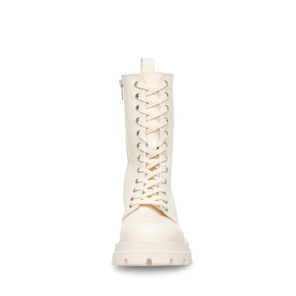 Steve Madden Ebba Bone Deri Bot Kadın Bej Rengi | SM-490PO