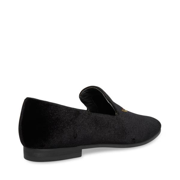 Steve Madden Edmund Velvet Elbise Ayakkabısı Erkek Siyah | SM-045UB