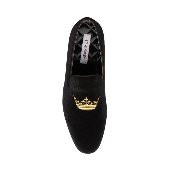 Steve Madden Edmund Velvet Elbise Ayakkabısı Erkek Siyah | SM-045UB