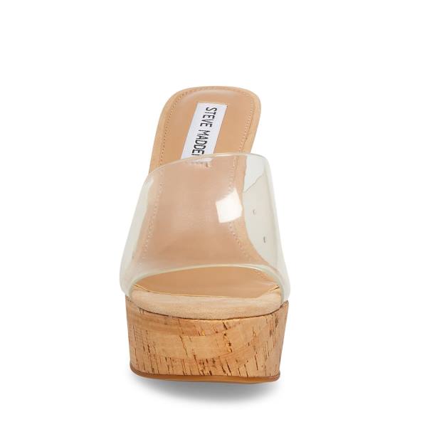 Steve Madden Elenora Sandalet Kadın Clear | SM-387DU