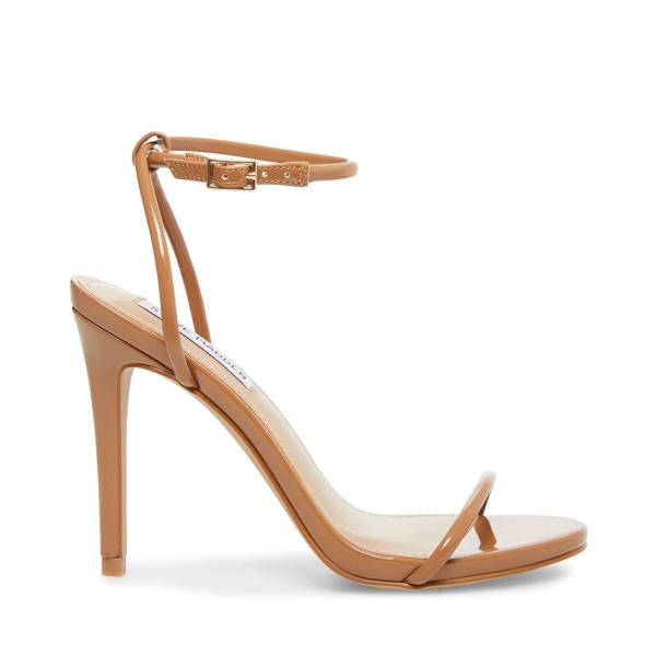 Steve Madden Fate Camel Rugan Heel Topuklu Ayakkabı Kadın Kahverengi | SM-542GJ