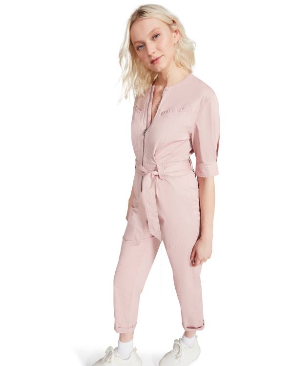 Steve Madden Flying Private Jumpsuit Üstler Kadın Açık Pembe | SM-456VB