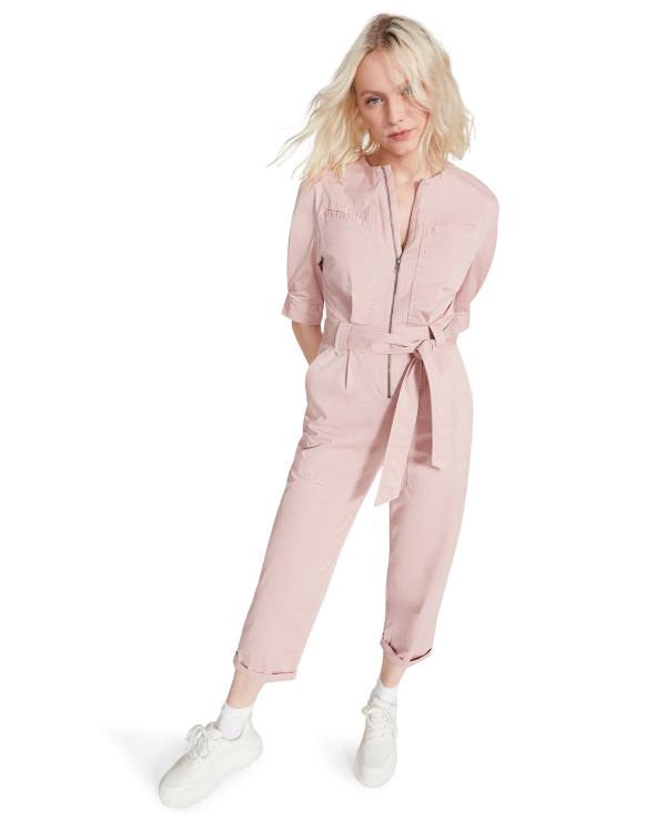 Steve Madden Flying Private Jumpsuit Üstler Kadın Açık Pembe | SM-456VB