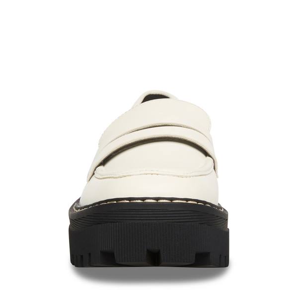 Steve Madden Haazel Ivory Loafer Ayakkabı Kadın Beyaz | SM-013AI