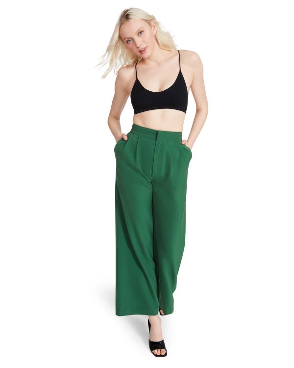 Steve Madden High Waisted Trouser Pantolon Kadın Yeşil | SM-382QM