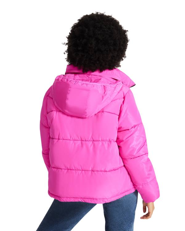 Steve Madden Hot Puffer Ceket Kadın Pembe | SM-928OU