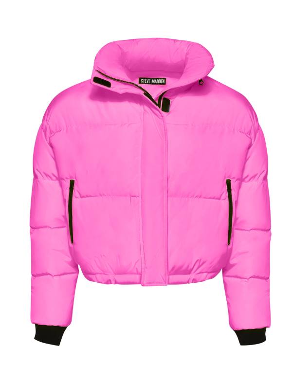 Steve Madden Hot Puffer Ceket Kadın Pembe | SM-928OU