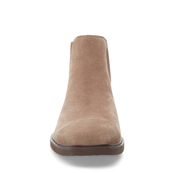 Steve Madden Insider Taupe Süet Çizme Erkek Gri Kahverengi | SM-541PK