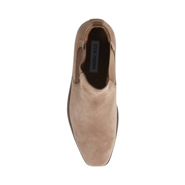 Steve Madden Insider Taupe Süet Çizme Erkek Gri Kahverengi | SM-541PK