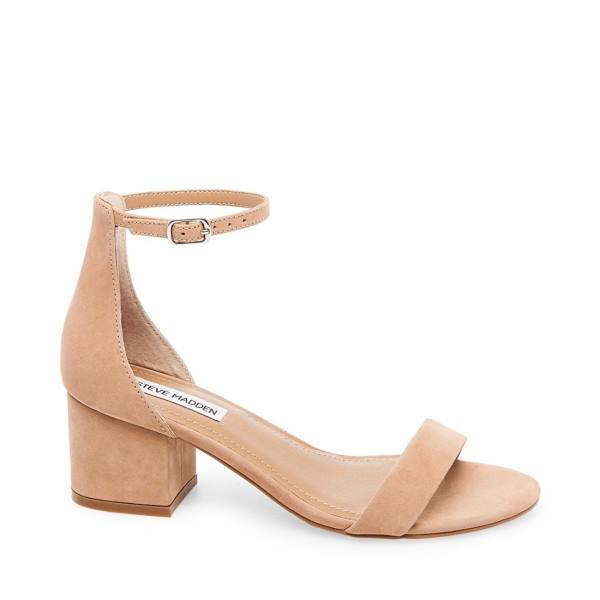 Steve Madden Ireneew Tan Nubuck Heel Topuklu Ayakkabı Kadın Kahverengi | SM-039DK