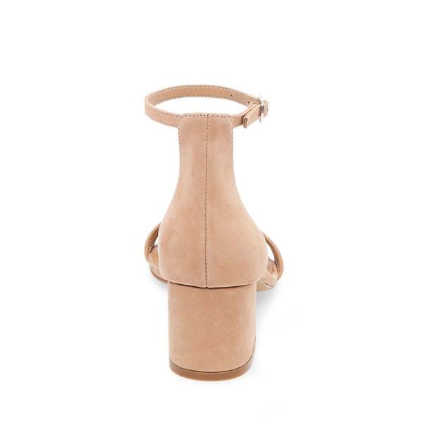 Steve Madden Ireneew Tan Nubuck Heel Topuklu Ayakkabı Kadın Kahverengi | SM-039DK