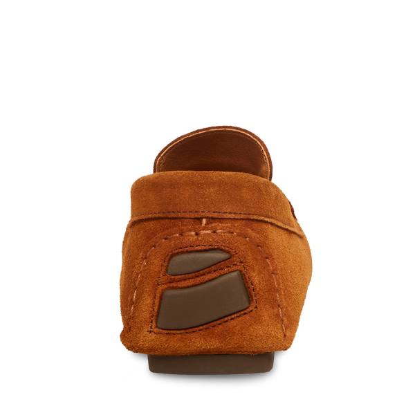 Steve Madden Italo Cognac Süet Loafer Ayakkabı Erkek Kahverengi | SM-065QU